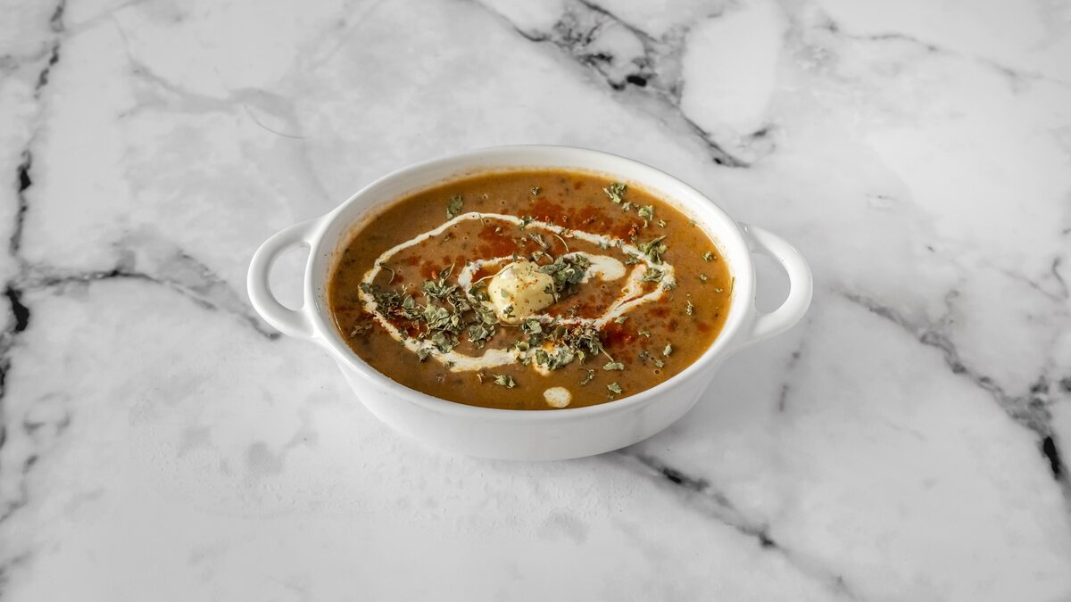 Slow-simmered dal makhani with cream and butter by Chef Sakshi Ahluwalia, Saakshi's Kitchen UK