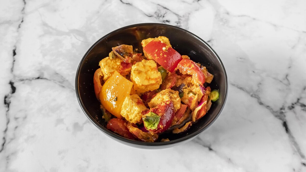 Kadhai paneer with peppers, home-style Indian curry by Chef Sakshi Ahluwalia of Saakshi's Kitchen UK